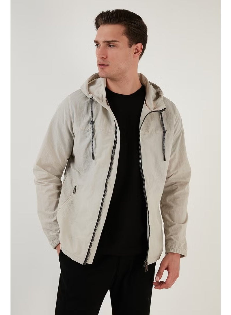 Buratti Regular Fit Hooded Seasonal Coat with Pockets Men's Coat 497GLENN - Image 1